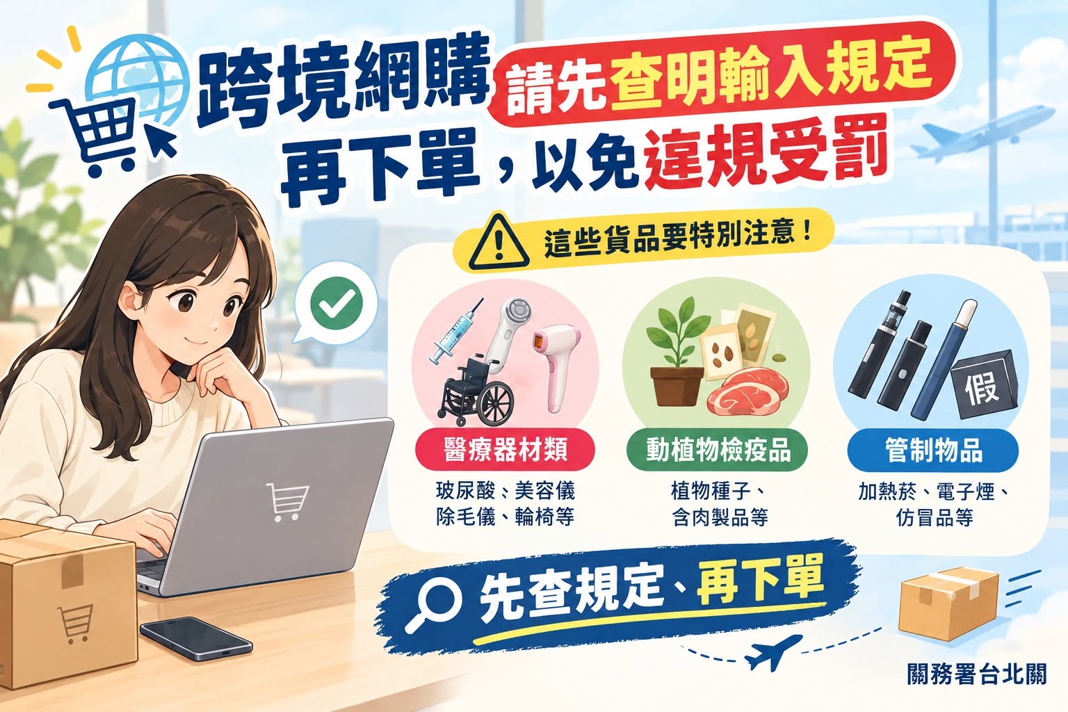 You are currently viewing 跨境網購請先查明輸入規定再下單，以免違規受罰